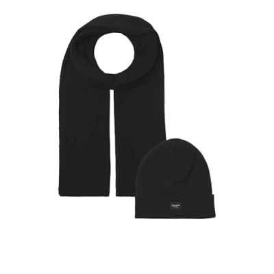 Image of JACK&amp;JONES JACDNA GIFTBOX Scarf, Black/Pack: Black, One Size, black., Size