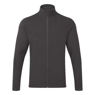 Image of Premier Mens Recyclight Full Zip Fleece Jacket (Dark Grey) Size Small