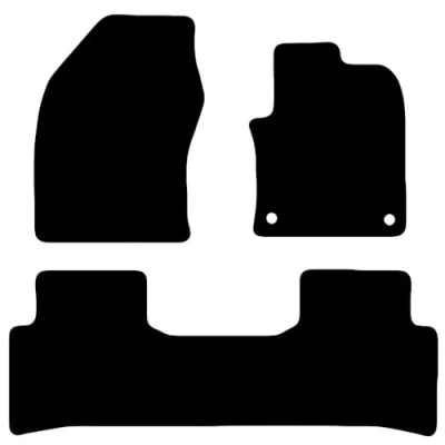Image of Carsio Carpet Car Mats For Toyota Prius Hybrid Taxi 2015+ Onwards Tailored Fit Floor Mat Set Complete Accessory Black Custom Fitted All Weather, Anti Slip Backing &amp; Trim