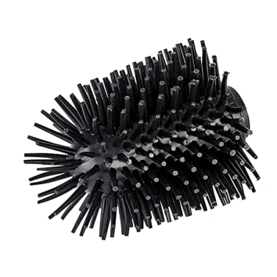 Image of WENKO 22242100 Silicone spare brush head Ø 7,5 cm, for WC sets, Silicone, 7.5 x 9.3 Black