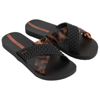 Image of Ipanema Women&#039;s Sense Slide Fem Flip Flop, Leopard, 5 UK