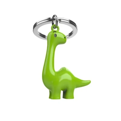 Image of O meta[l]morphose METALMORPHOSE MTM155 01 Green Dinosaur Keyring, Green, One Size, Caricature, Casual
