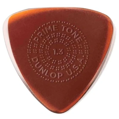Image of Dunlop Primetone Small Triangle 1.3mm Sculpted Plectra (Grip) 3 Pack