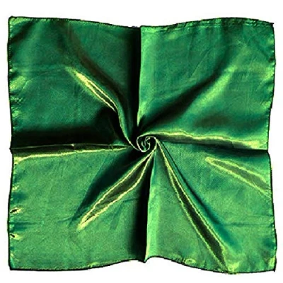 Image of Large Square Plain Nautical Head Neck Scarf Wrap 21 Colours (Green)