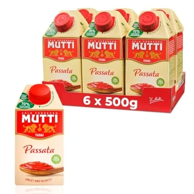 Image of Mutti Passata, Sieved Tomatoes, 500g, (Pack of 6)