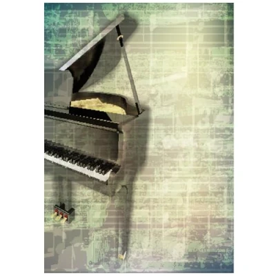 Image of Beebooh cards grand piano birthday card