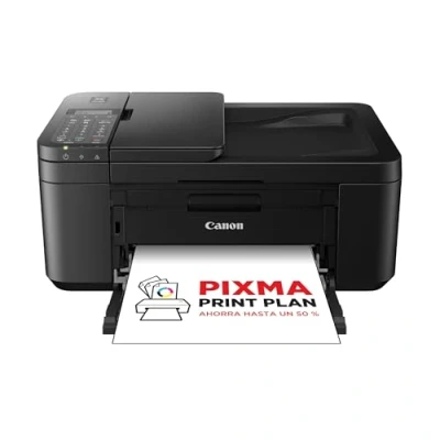 Image of Canon PIXMA TR4750i Multifunction Wireless Printer 4 in 1 Print, Scan, Copy, Fax Front/Back, ADF 20 Sheets, 4x6 Borderless Photo Printing, Compatible with Print Plan, Black
