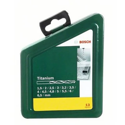 Image of Bosch 2607019436 HSS Titanium Drill Bit Set (13 Piece)
