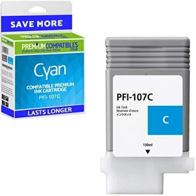 Image of PremiumCompatibles Compatible PFI 107C Cyan Ink Cartridge 6706B001AA