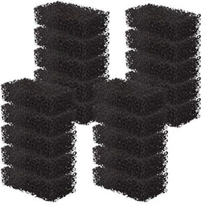 Image of LTWHOME Compatible with Replacement Carbon Foam Filter Pads Fish Tank Media for Juwel Compact Super Filters/S (Pack of 20)