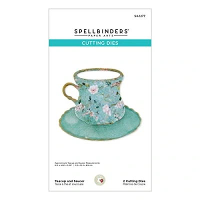 Image of Spellbinders Teacup and Saucer, Metal, ONE