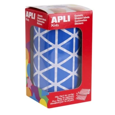 Image of Apli 4868 Roll gomets triangulars 20.0 blue