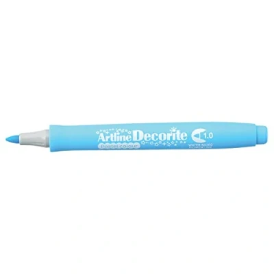 Image of Artline &#039;Decorite&#039; Pastel Blue Marker Pen 1.0mm for Card, Glass, Metal and Plastic
