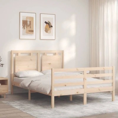Image of vidaXL Bed Frame without Mattress 140x200 cm Solid Wood
