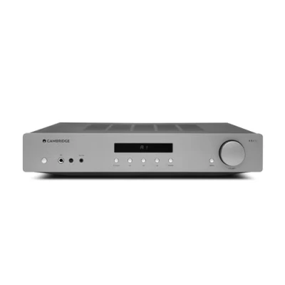Image of Cambridge Audio AXA35 35 Watt Separate Integrated Stereo Amplifier HiFi System Featuring Built In Phono Stage Preamp with Front Aux Input and Headphone Socket Lunar Grey