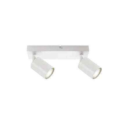 Image of Indoor 2 Way GU10 Bar Ceiling Spotlight White Integral LED