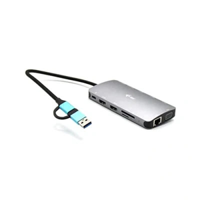 Image of I TEC USB 3.0 3X LCD Nano Dock C/TB3 LAN PD 100W