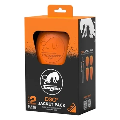 Image of Furygan Set SHOULDERS or ELBOWS D3O L2 Protection Unisex Invisible Protection, Optimal Air Circulation, Technology for Flexibility &amp; Performance (1 Lot)