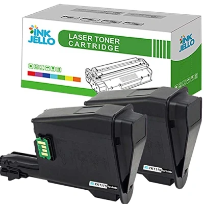 Image of InkJello Compatible Toner Cartridge Replacement for Kyocera FS 1041 1220MFP 1320MFP TK1115 (Black 2 Pack)