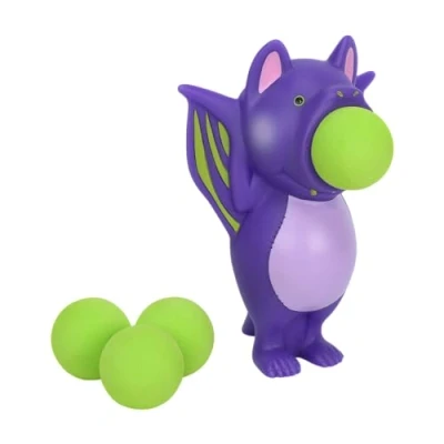 Image of Zing Popper Toy Launches Foam Balls Up to 20 Feet Fun Indoor and Outdoor Game for Kids Includes 4 (Spooky Bat)