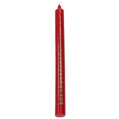 Image of Toyland® Traditional Christmas Advent Candle Countdown To 1 Supplied (RED)
