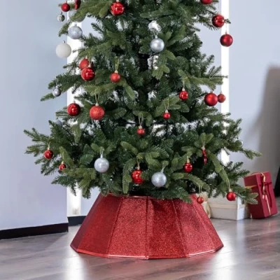 Image of Christmas Tree Red Skirt Collar for