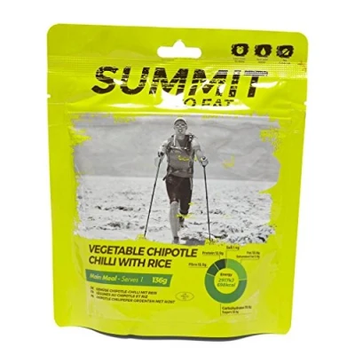 Image of Summit To Eat Vegetable Chilli With Rice Camping Hiking Food, Brown, One Size