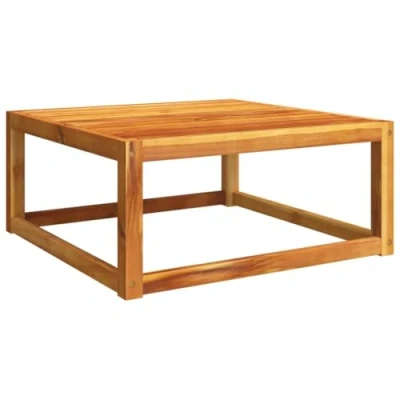 Image of vidaXL Garden Table 65x65x29 cm Solid Wood Acacia