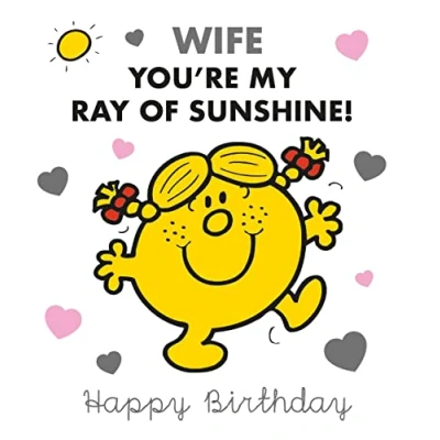 Image of Wife Birthday Card, Card for Wife, Little Miss Her