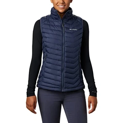 Image of Columbia Women&#039;s Powder Lite Vest, Puffer Vest Body Warmer, Nocturnal, Size M