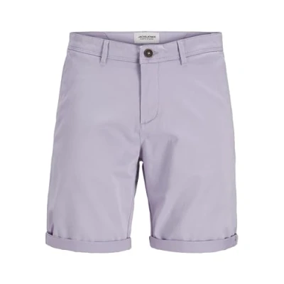 Image of JACK &amp; JONES Men&#039;s Jpstbowie Jjshorts Solid Sn Shorts, Languid Lavender, S