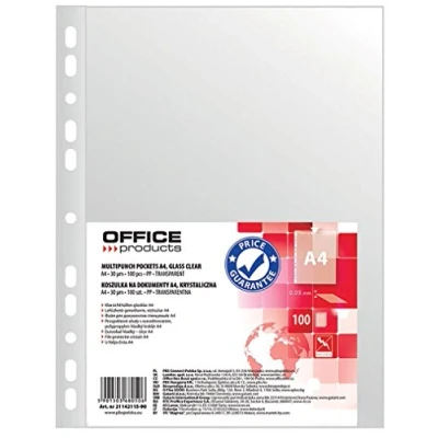 Image of Office Products 21142115 90 Document Wallets/Document Wallets Made of Soft, Smooth Polypropylene Film, 30 μm Thick. Pack 100.
