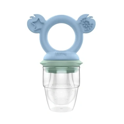 Image of Cherub Baby Non Toxic BPA Free Silicone Fresh Food Feeder, Fruit Easy to Hold, Gentle on Little Mouths, Self Feeding, Dishwasher, Freezer and Steriliser Safe, 4 Months+ (Cerulean/Sage)
