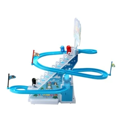 Image of YSAMAX Penguin Race Game, and Slide Penguins with Music, Climbing Cartoon Racetrack Set, Little Lovely Toy, Toy Lights Music