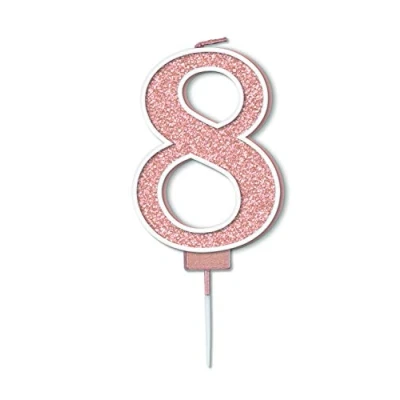 Image of Oaktree Sparkling Fizz No.8 Candle 7.5cm Rose Gold
