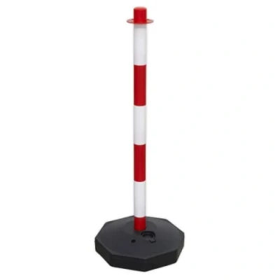 Image of Sealey Red/White Post with Base