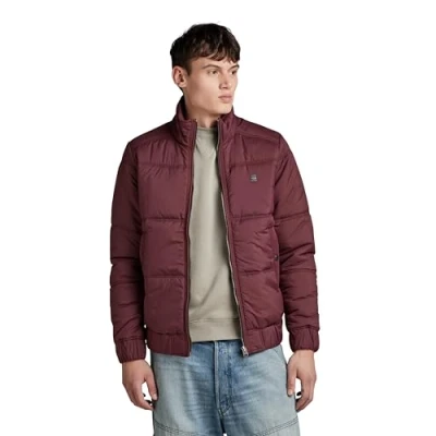 Image of G STAR RAW Men&#039;s Padded Quilted Jacket, Purple (Vineyard Wine D24721 D199 D303), L