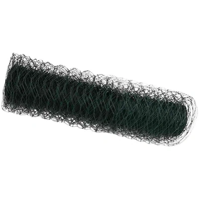 Image of vidaXL Hexagon Fence Green 0.8x25 m Steel