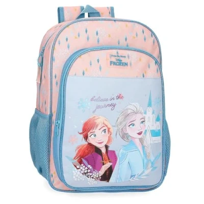 Image of Disney Joumma Bags, Frozen Believe in The Journey, Children&#039;s Backpack, School Bag, Made of Polyester, Wide and Adjustable Straps, Several Pockets compartments., Blue, Backpack 40