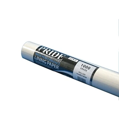 Image of Belgravia Pride Professional Premium Quality Paintable Lining Backing Off white (1000 Grade Single Roll 0.05m)