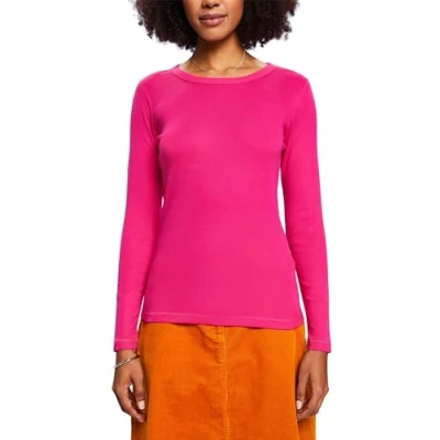 Image of ESPRIT Women&#039;s 103EE1K347 T Shirt, 660/PINK Fuchsia, XS