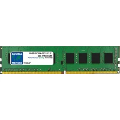 Image of 16GB DDR4 2933MHz PC4 23400 288 PIN DIMM MEMORY RAM COMPATIBLE WITH PC DESKTOPS/MOTHERBOARDS
