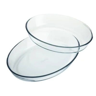 Image of Homiu Set of 2 Lasagne &amp; Oven Dishes 3.2L and 2.4L Casserole Borosilicate Meal Prep Glass Baking Roasting Extreme Resistance Dishwasher Freezer Cookware Microwave Safe