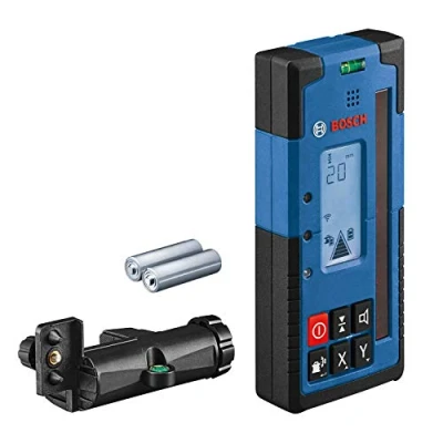 Image of Bosch Professional Laser Receiver LR 60 (RB Bracket, 2 x AA Batteries, Range: up to 300 m Radius, Ideal for Rotation GRL 600 CHV)