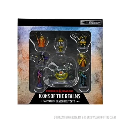 Image of WizKids Dungeons and Dragons Icons of the Realms Waterdeep, Dragon Heist Box Set 1, DnD Miniatures
