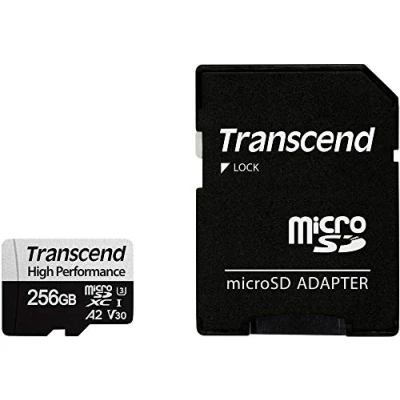 Image of Transcend 330S microSDXC Card 256GB Class 10, UHS I, 3, v30 Video Speed A2 Performance