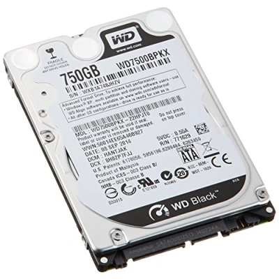Image of Western Digital WD7500BPKX WD BLACK 750GB 2.5 INCH 9.5mm 7200RPM 16MB SATA 6Gb/SEC INTERNAL HDD
