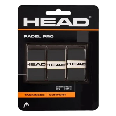 Image of HEAD Padel Pro Unisex Adult Grip Tape, Black, One Size