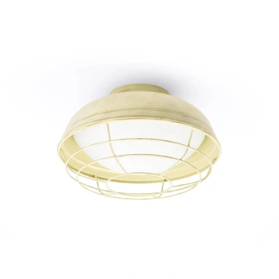 Image of Helmet 2 Light Outdoor Ceiling Cream IP44, E27