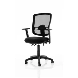 Image of Eclipse Plus II Lever Task Operator Chair Mesh Back Adjustable Arms